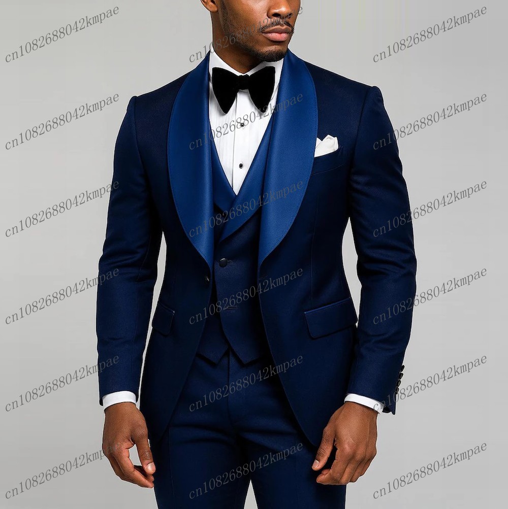 Men Formal Wear Vest - Neuer marineblauer formeller Herrenanzug, Bräutigam, Trauzeuge,