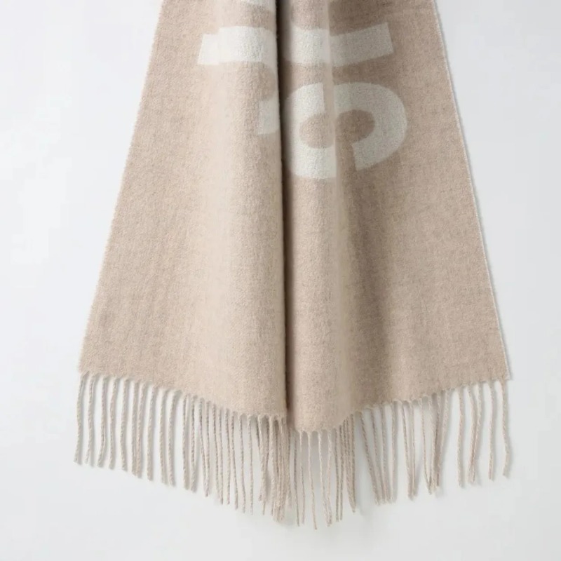 Monogrammed Handkerchief - 100% Wollschal für Damen, Luxusmarke, Winter,