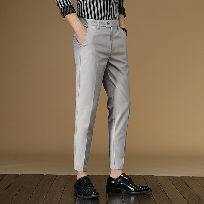 Men Formal Wear Dress - Sommeranzughose für Herren, Rot, Schwarz, Khaki,