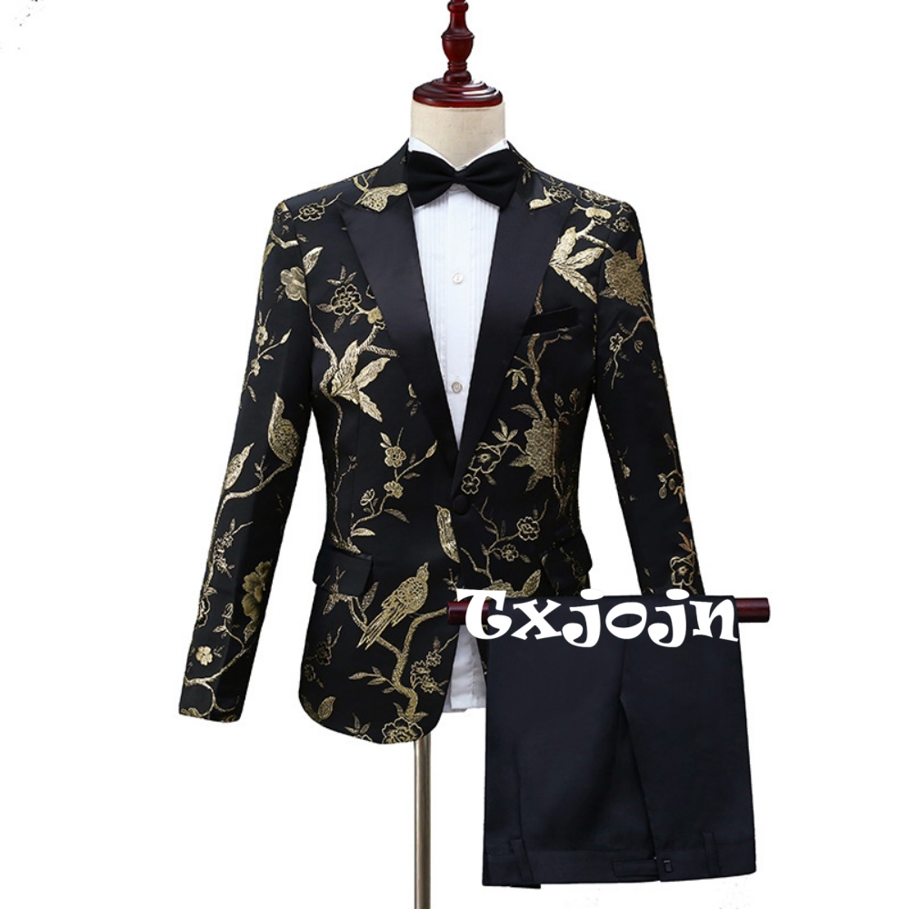 Men Formal Party Wear Outfit - 2026 Neues exquisites Jacquard-Anzug-Set, 2-teilig, für