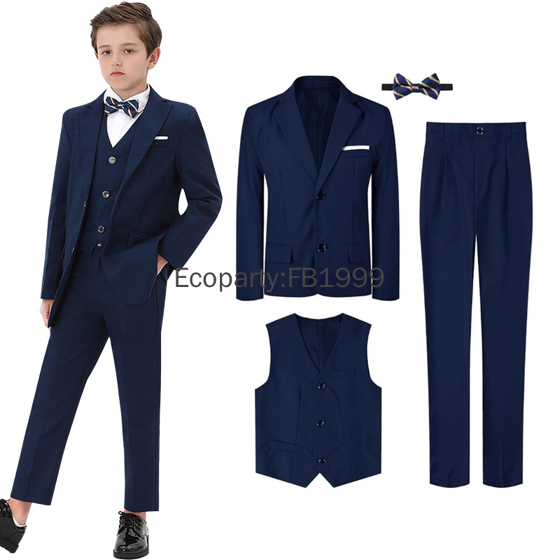 Formal Wear For Men Kids - 4-teiliger Anzug für Kinder, Jungen, Hochzeit,