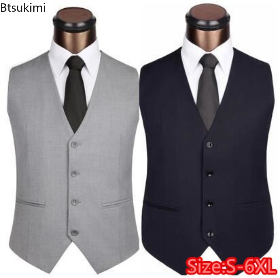 Men Formal Wear Vest - S-6XL Plus Größe männer Koreanische Slim