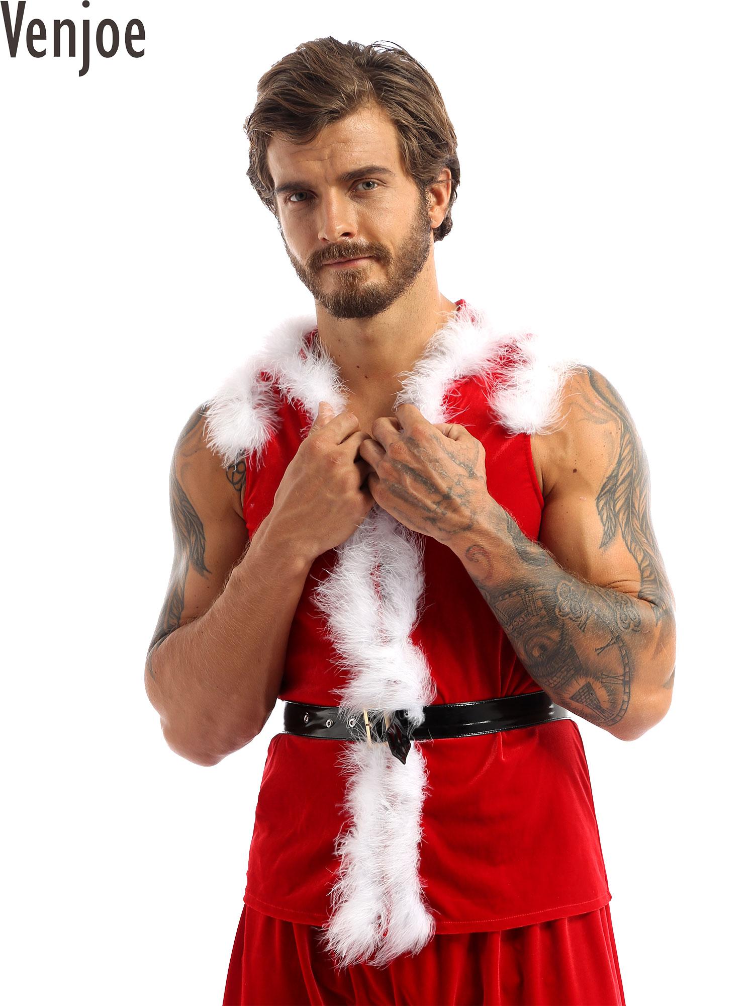 Men Formal Wear Vest - Männer Weihnachten verkleiden Santa Claus Cosplay