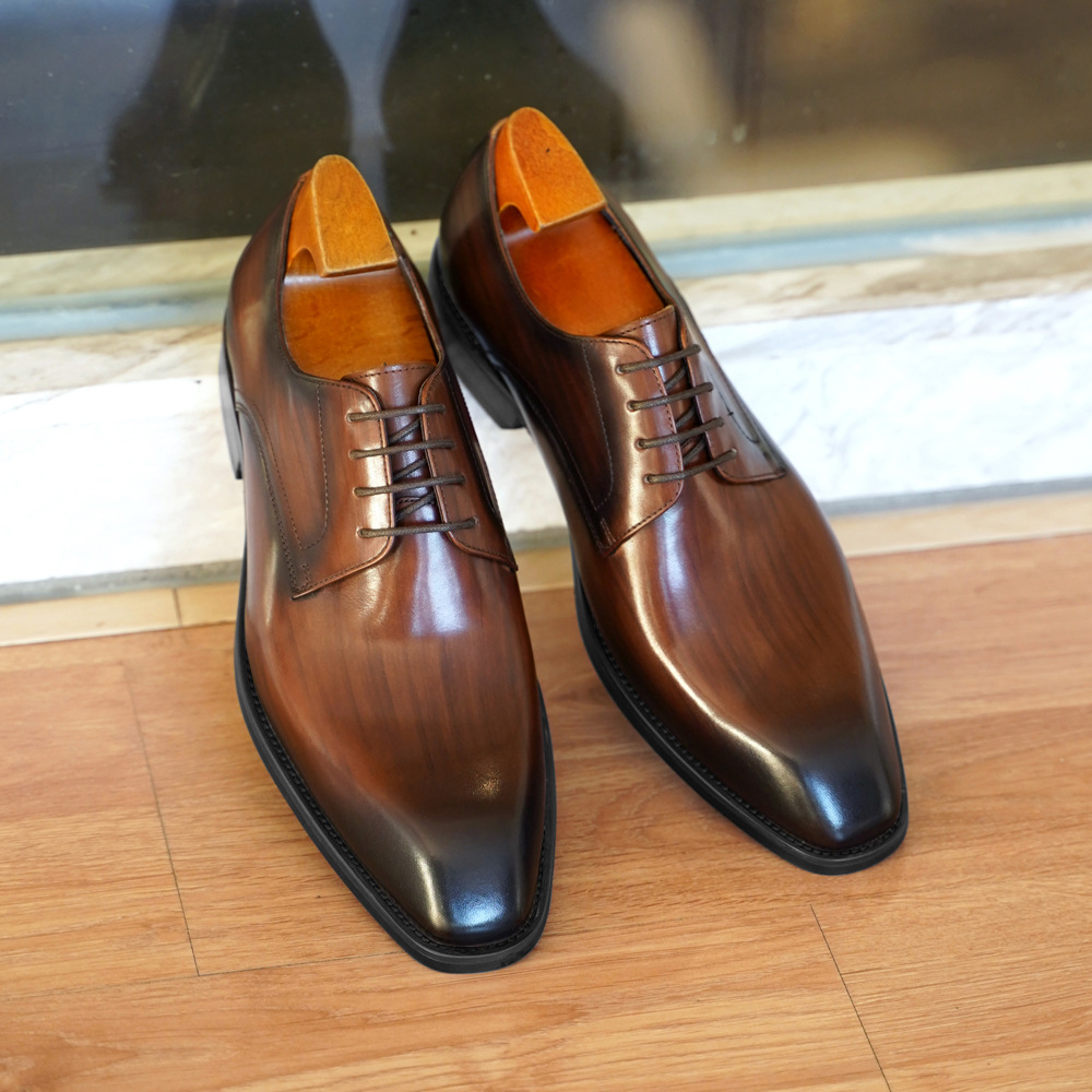 Men'S Formal Wear - Herren Business Casual Schuhe Distressed Holzmaserung