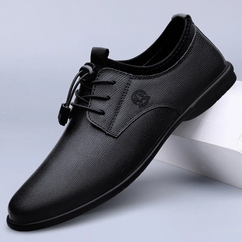 Men'S Formal Office Wear Shoes - XIHAHA Herren-Lederschuhe, atmungsaktiv, weiches Leder, weicher