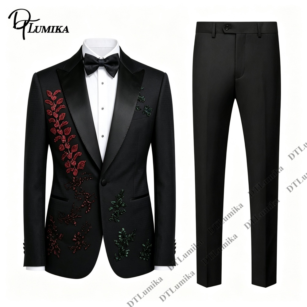 Formal Wear Jersey For Men - Maßgeschneiderte Hochzeitsanzüge für Bräutigame, Künstlerischer Formeller