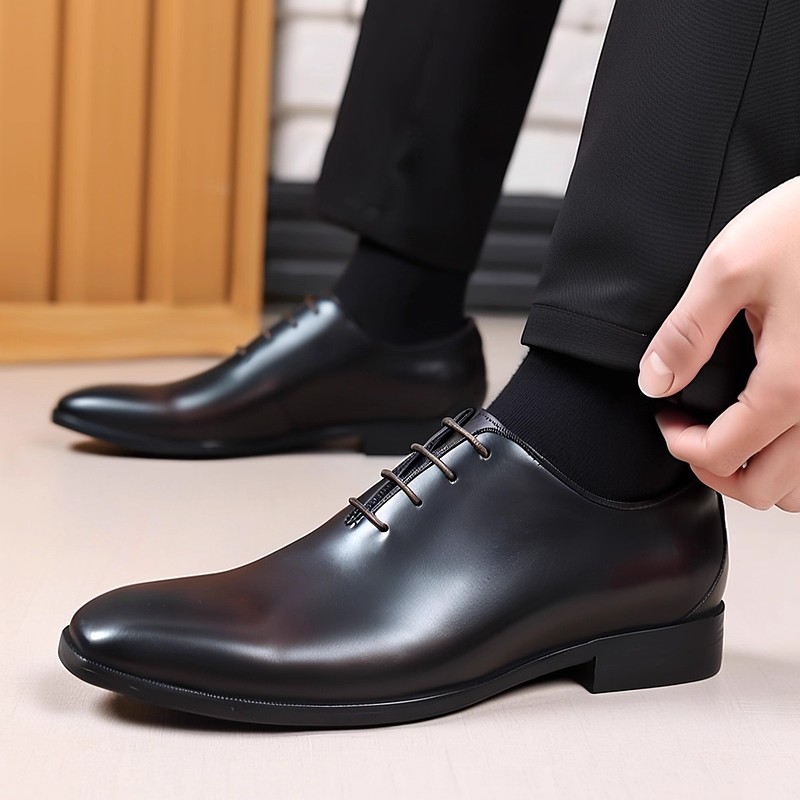 Men Formal Wear Dress - Designer Echtleder Herren Wholecut Oxford Schuhe