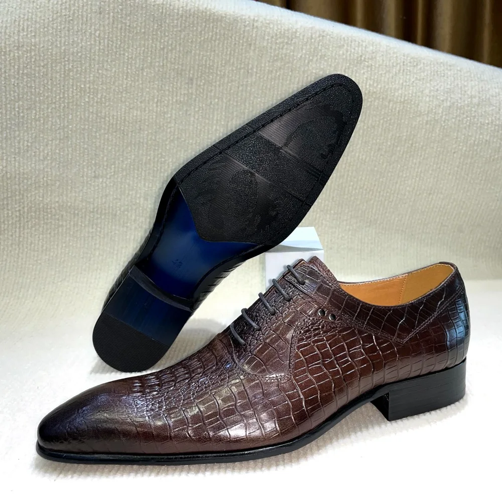 Italienische Luxus-Herren-Oxfo – Men'S Formal Office Wear Shoes Bewertung und Preis