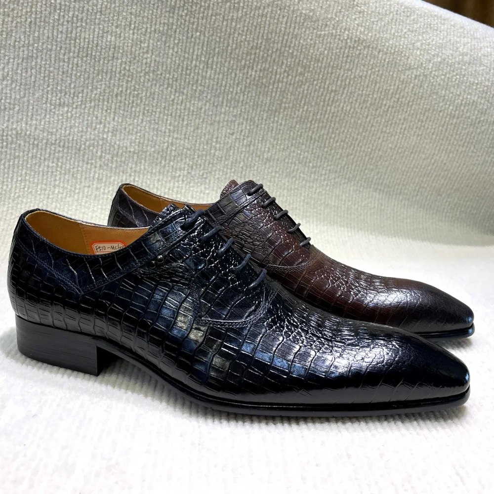 Italienische Luxus-Herren-Oxfo – Men'S Formal Office Wear Shoes Bewertung und Preis
