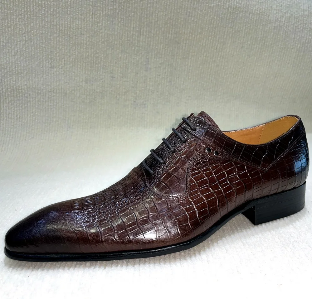Italienische Luxus-Herren-Oxfo – Men'S Formal Office Wear Shoes Bewertung und Preis