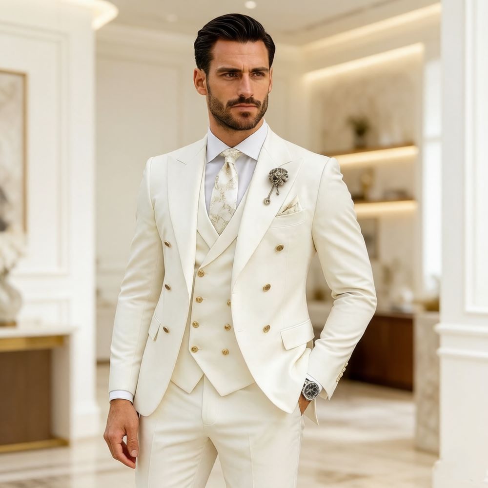 Herren Elfenbein Hochzeitsanzu – Formal Wear For Men In Wedding Bewertung und Preis