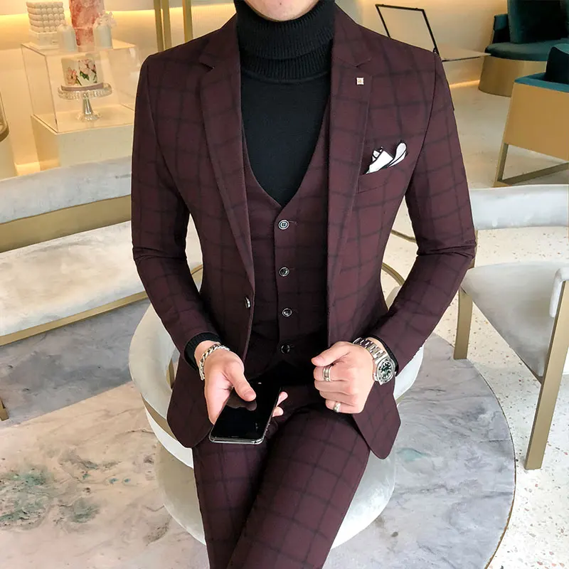 Blazer und Weste und Hosen/Bou – Men Formal Wear Wedding Bewertung und Preis