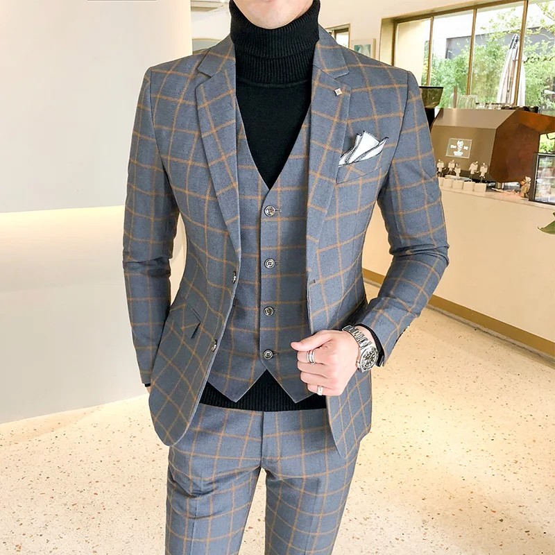 Blazer und Weste und Hosen/Bou – Men Formal Wear Wedding Bewertung und Preis