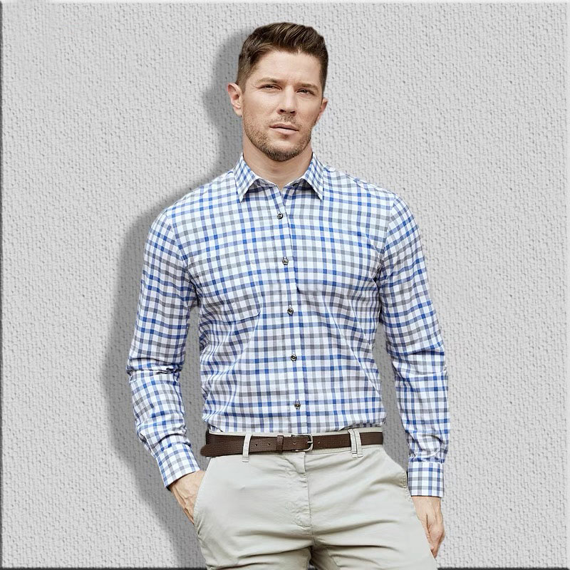 Herren Langarmhemd aus reiner  – Men Formal Wear Summer Bewertung und Preis