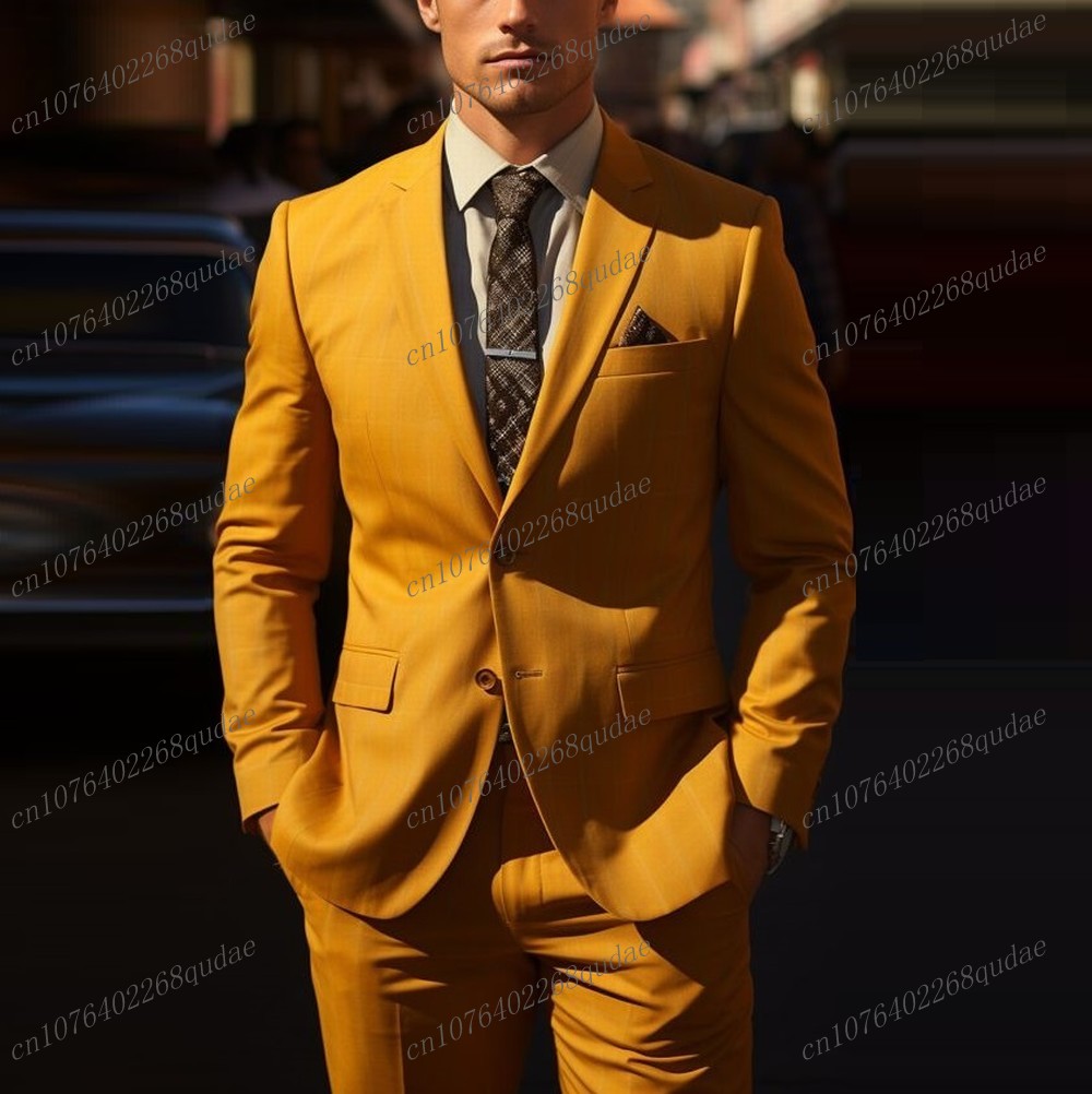 Neuer orangefarbener Herrenanz – Formal Wear Jersey For Men Bewertung und Preis