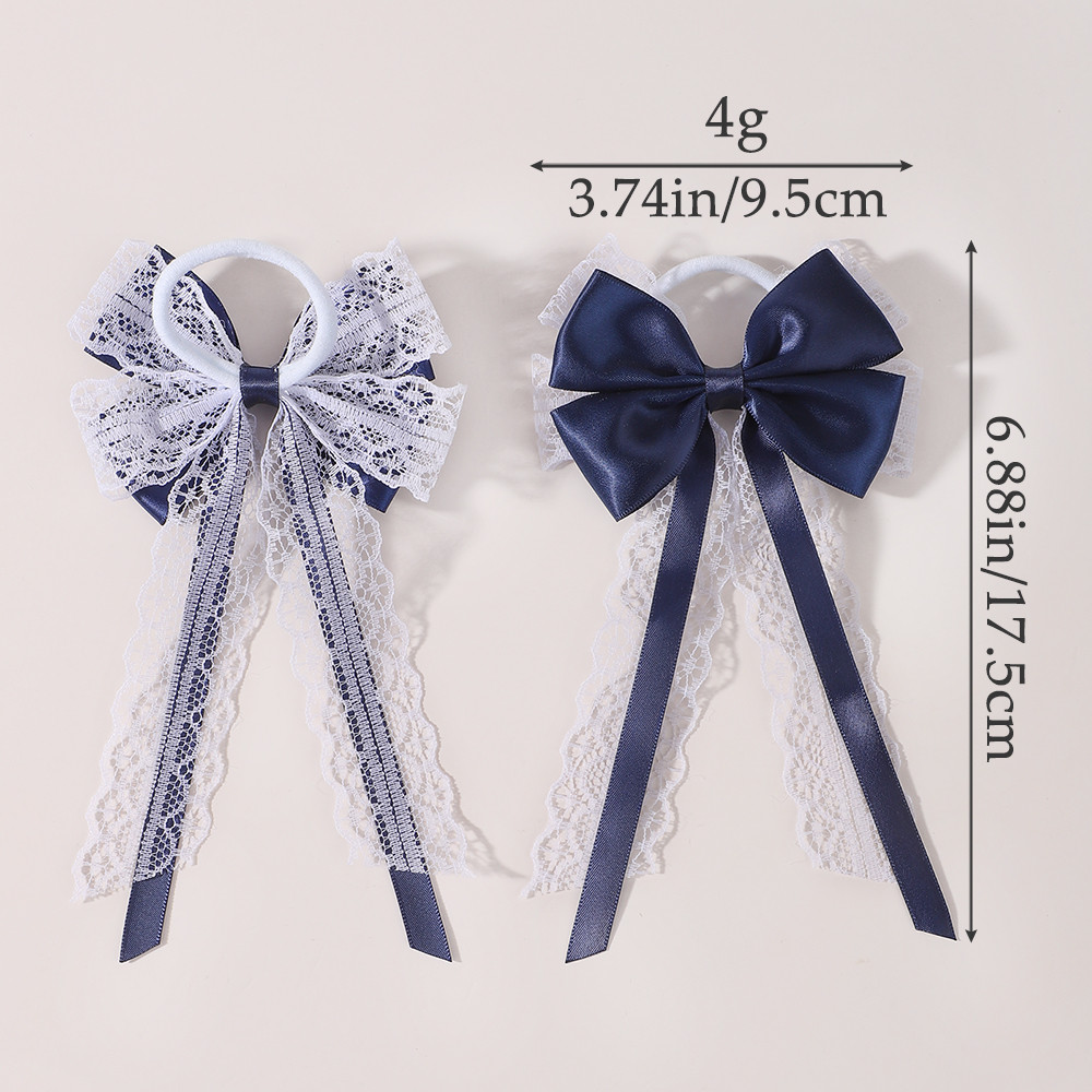 2 Stück Satin-Spitzen-Haargumm – Satin Bow Tie Bewertung und Preis