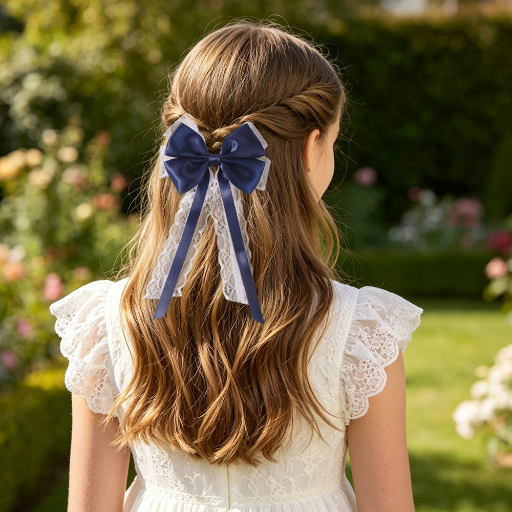 2 Stück Satin-Spitzen-Haargumm – Satin Bow Tie Bewertung und Preis