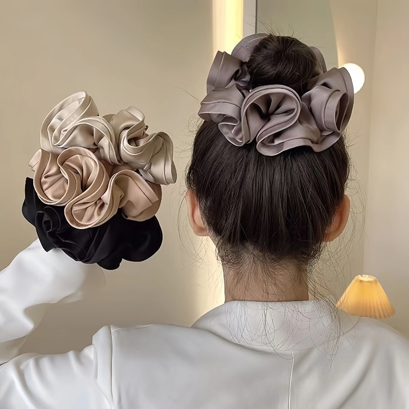 Koreanische Satin-Scrunchies:  – Satin Bow Tie Bewertung und Preis