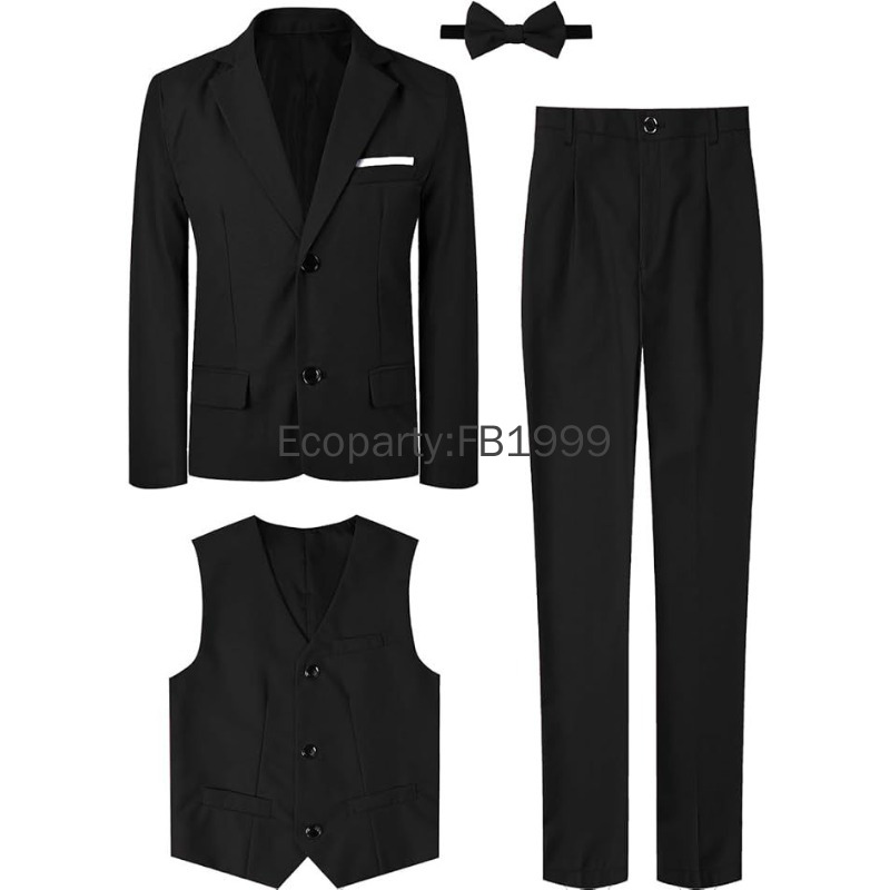4-teiliger Anzug für Kinder, J – Formal Wear For Men Kids Bewertung und Preis