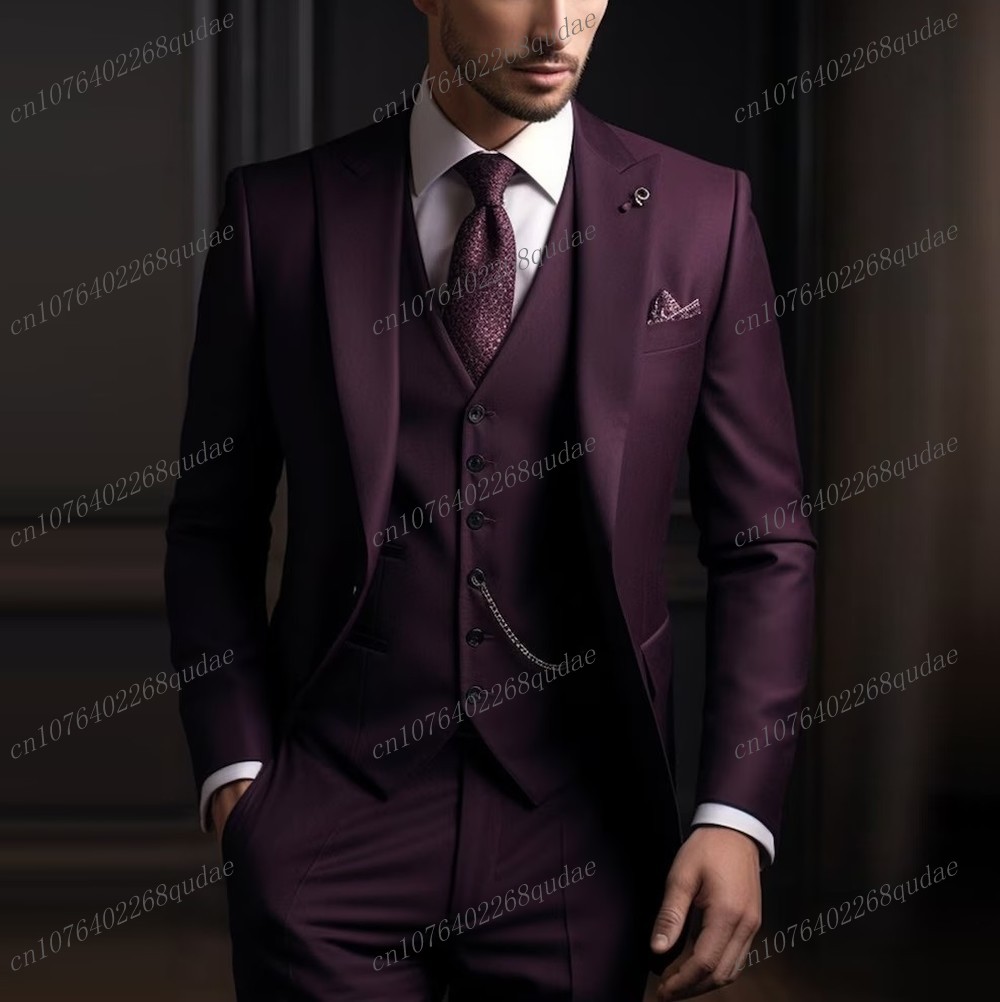 Formeller Dunkelvioletter Herr – Formal Wear Jersey For Men Bewertung und Preis