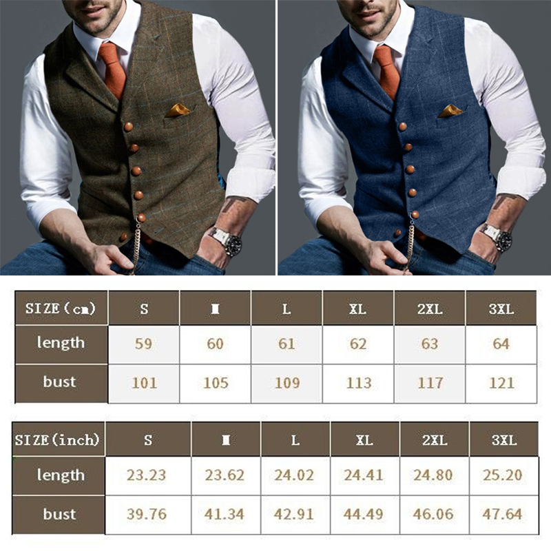 Mode männer Westen Revers Twee – Men Formal Wear Vest Bewertung und Preis