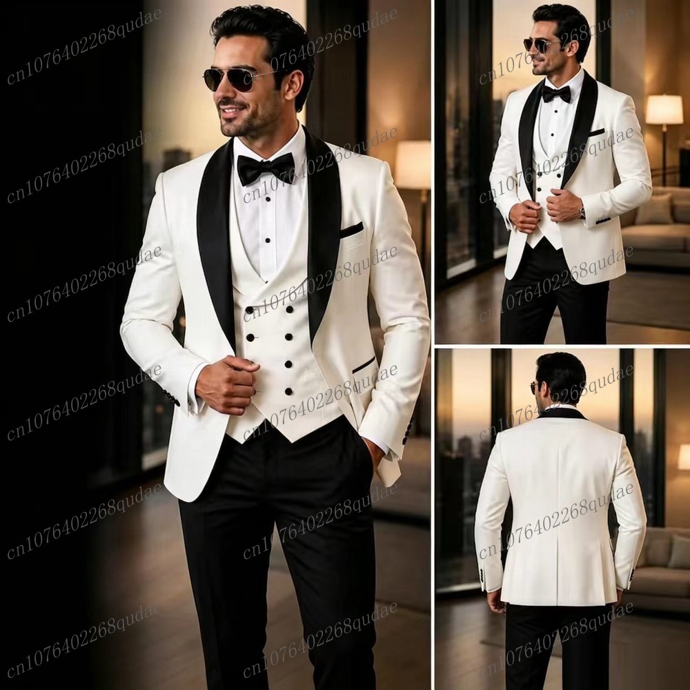 Weißer und schwarzer formeller – Formal Wear Jersey For Men Bewertung und Preis