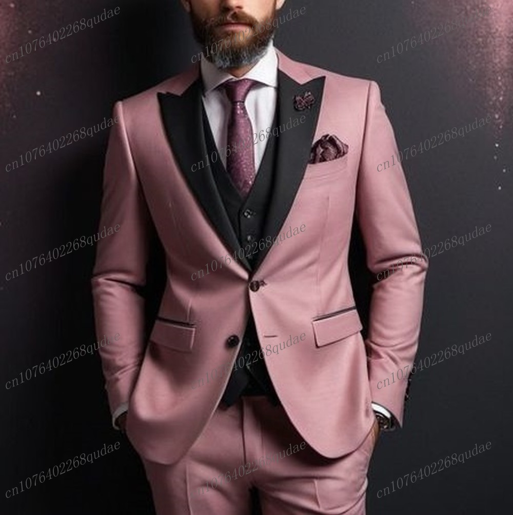 Dunkelrosa und schwarzer forme – Formal Wear Jersey For Men Bewertung und Preis