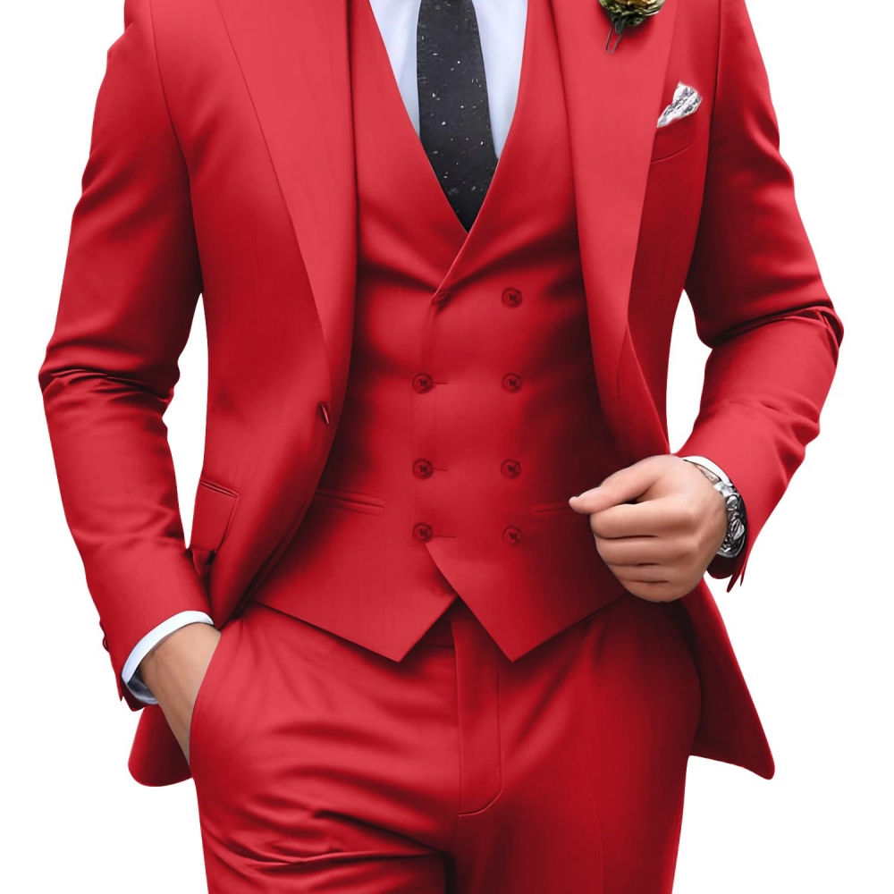 3-teilige einfarbige Herrenanz – Men Formal Party Wear Outfit Bewertung und Preis