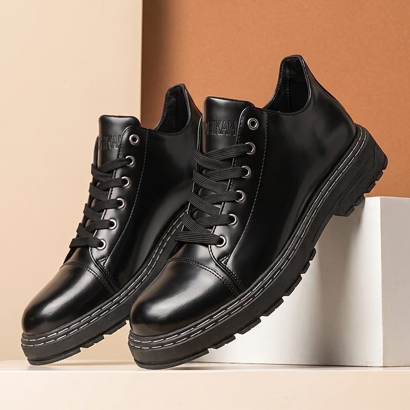 Schwarze Herren-Lederschuhe mi – Men'S Formal Wear Bewertung und Preis