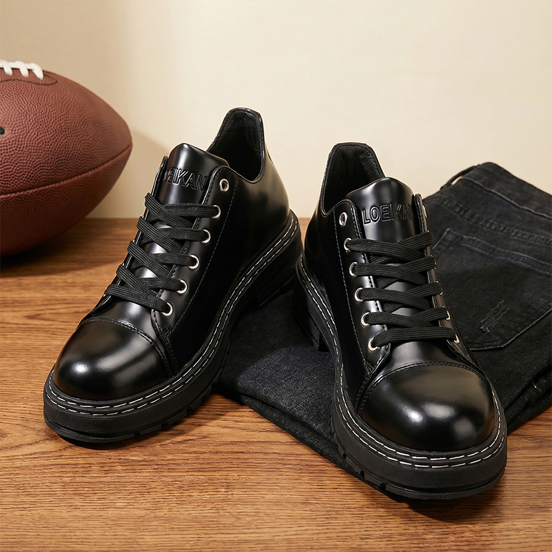 Schwarze Herren-Lederschuhe mi – Men'S Formal Wear Bewertung und Preis