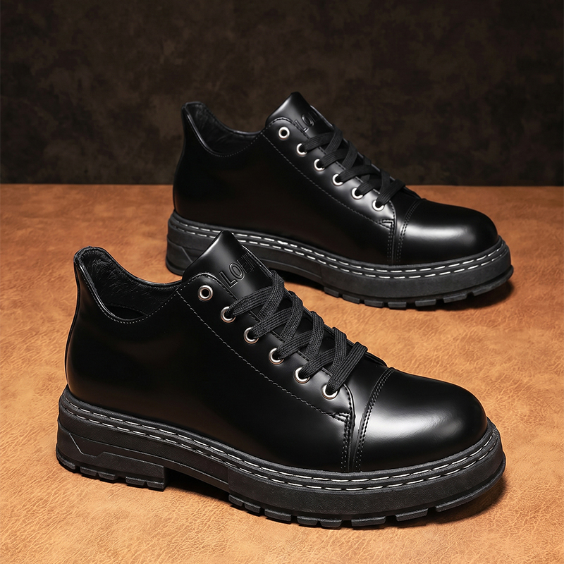 Schwarze Herren-Lederschuhe mi – Men'S Formal Wear Bewertung und Preis