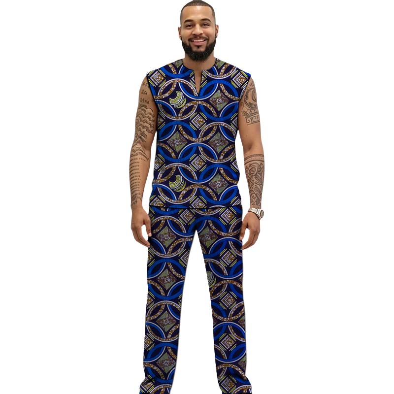Afrikanisches Print-Couture-Se – Men Formal Party Wear Outfit Bewertung und Preis