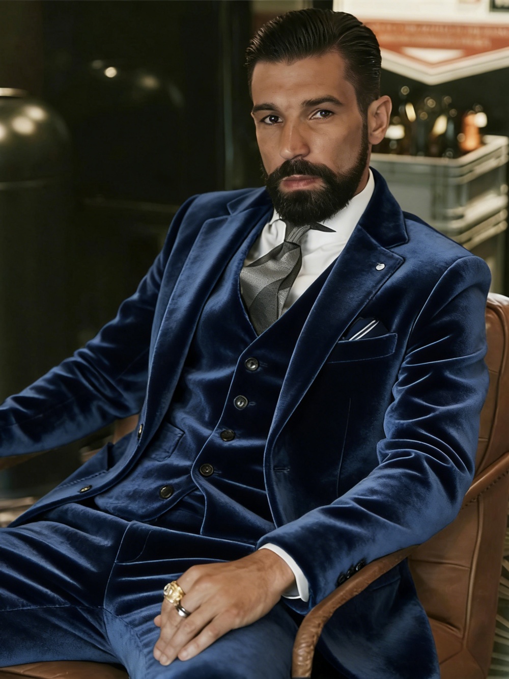 Herren-Samtanzüge 3-teilig Tan – Men Formal Party Wear Outfit Bewertung und Preis