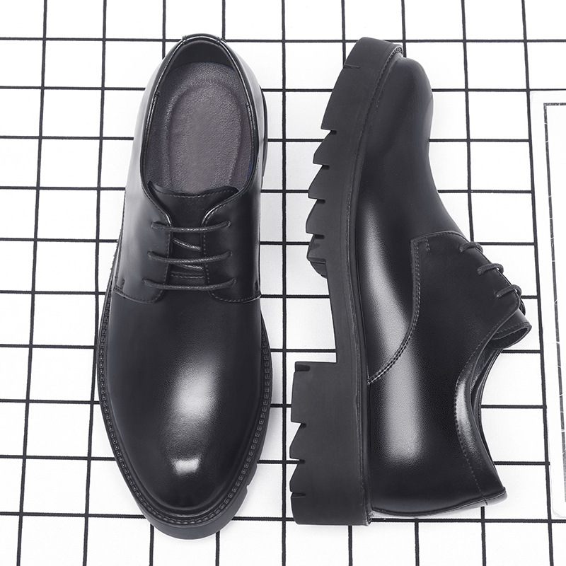 Herrenschuhe aus schwarzem Led – Men Formal Wear Dress Bewertung und Preis